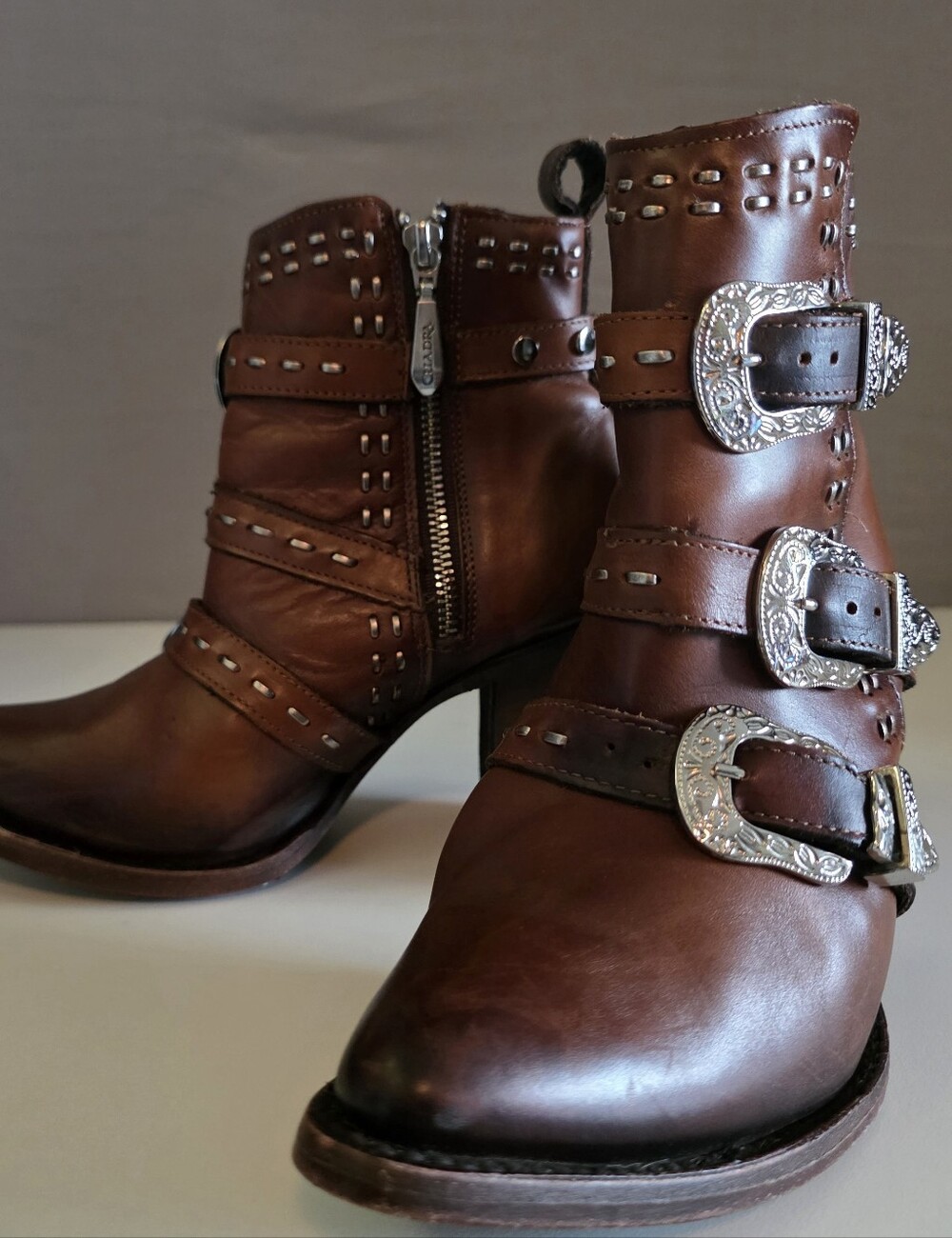 Cuadra maple cowhide leather ankle boots women’s Sz 6 1/2 - Picture 2 of 16